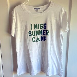 Sub_Urban Riot I MISS SUMMER CAMP White T-Shirt with Green Print, L